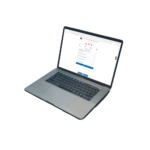 Laptop z uruchomioną rezerwacją online